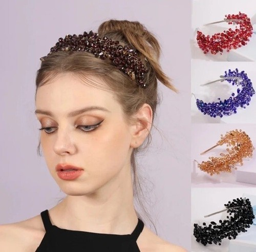 New crystal headband tiara - crystal,