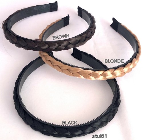 Headband braided synthetic - headband,