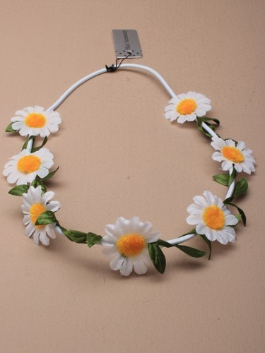 White daisy flower garland - white,