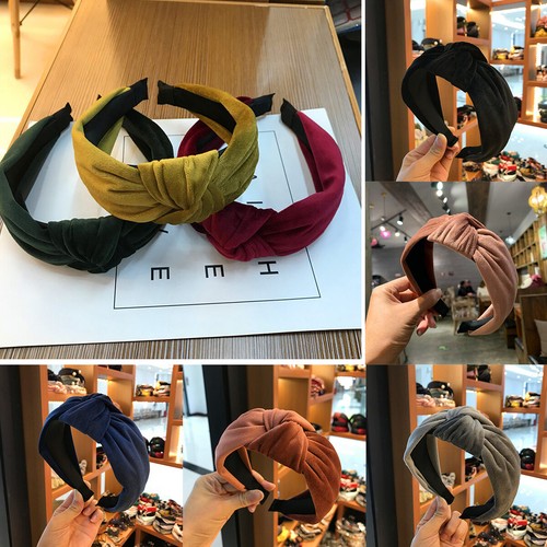 Women velvet solidheadband - women,