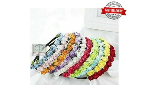 Rose flower head boho garlan - rose,