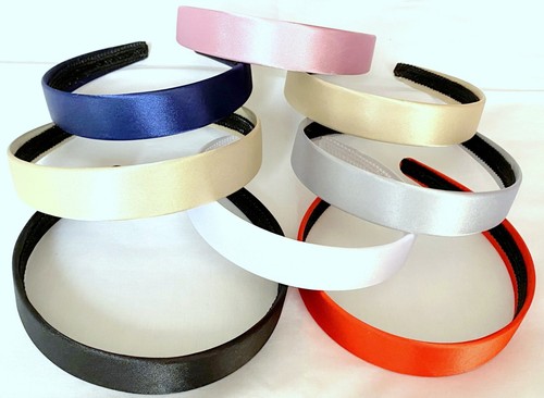 Headband satin solid colours - headband,