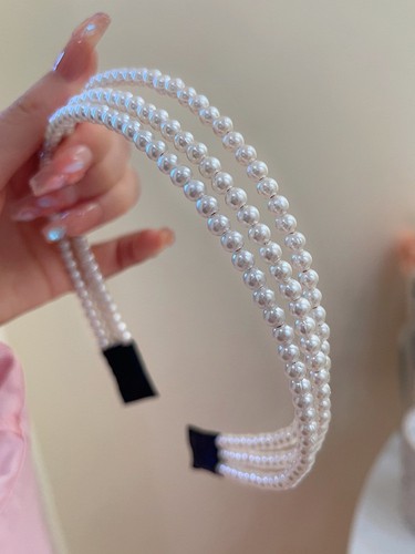 Full pearl beaded hairband - uk,